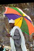 Monk during Timkat.Lalibela. Ethiopia.