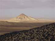 Black Sahara desert. Egypt.