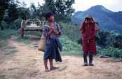 Children at countryside. Area around Kalaw village. Myanmar (Burma).