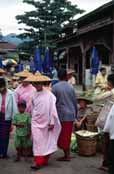At the market. Hsipaw village. Myanmar (Burma).