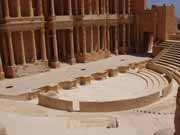 Archaeological Site of Sabratha, Phoenician trading-post was part of the Numidian Kingdom of Massinissa before being Romanized and rebuilt in the 2nd and 3rd centuries A.D. Libya.