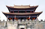 Chinese gate in Dali town. China.