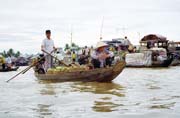 River life in Mekong delta.  Vietnam.