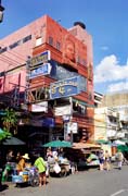 Famous backpacker Khao San street. Thailand.