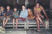 Mentawai family. Siberut island. Sumatra, Indonesia.