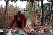 Meat sellers on the way to Yabelo. Ethiopia.