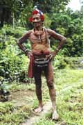 Mentawai man. Siberut island. Sumatra, Indonesia.