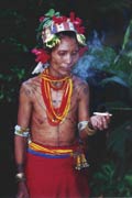 Mentawai woman. Siberut island. Sumatra, Indonesia.