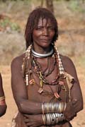 Hamar people at Turmi market. Ethiopia.