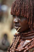 Hamar people at Turmi market. Ethiopia.