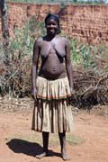Woman in traditional dress, Konso. Ethiopia.