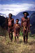 Villagers from Dani tribe. Papua, Indonesia.