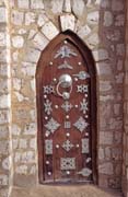 Traditional door at magreb style at town Timbuktu (Tombouctou). Mali.