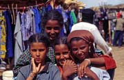 Tuaregs children. Dj�bok village. Mali.