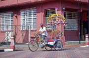 Pedicab at Melaka city. Malaysia.