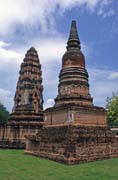 Old khmer-style ruins at Lopburi town. Thailand.