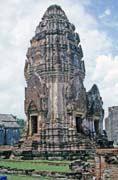 Old khmer-style ruins at Lopburi town. Thailand.