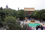 Po Lin Buddhist monastery. Place where Tian Tan Buddha statue is found. Hong Kong.