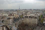 View from Pompidou Centre, Paris. France.