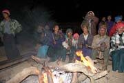 Evening singing and dancing. Aye village, Chin State. Myanmar (Burma).