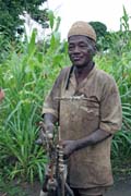 Man from Somba tribe (also called Betamarib� people). Boukoumb� area. Benin.