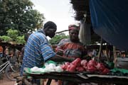 Local market at Boukoumb� village. Benin.