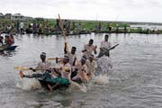 Festival at Nokou� lake at Ganvi� town. Benin.