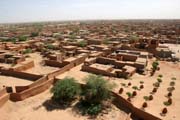 View to desert town Agadez. Niger.