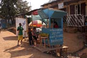 Street shops at N'Gaound�r� town. Cameroon.