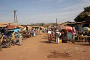 Street market at N'Gaound�r� town. Cameroon.