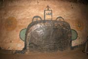 Paintings inside King palace at N'Gaound�r� town (Lamidat de N'Gaound�r�). Cameroon.