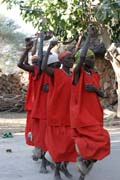 Traditional dance at Oudjilla village. Cameroon.