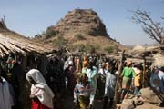 At the market at Rhumsiki (Roumsiki) village at Mandara Mountains. Cameroon.