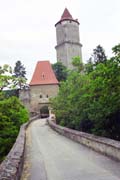 Zvikov castle was founded by King Wenceslas I in 1234 at the joining of the Vltava and Otava rivers. The major building of the castle is connected with Premysl Otakar II. who have extended the castle as it is now. It was renovated in 19th century. Czech Republic.