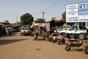 Street near small market (Petit Marche�) at Niamey capitol. Niger.