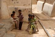 At the street at Shibam town. Yemen.