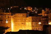 Thilla (Thula) village at the night. Yemen.