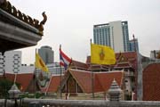 Wat Hua Lamphong Temple is located in the middle of the modern city center, Bangkok, Thailand. Thailand.
