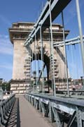 ?hain Bridge (Sz�chenyi L�nch�d), Budapest. Hungary.