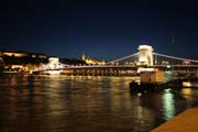 Chain Bridge (Sz�chenyi L�nch�d), Budapest. Hungary.