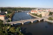 Awesome Prague panorama from balloon. Czech Republic.