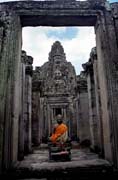 The Bayon - temple of smiling faces. Angkor Wat temples area. Cambodia.