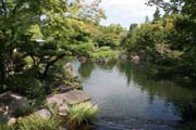 Koko-en garden at Himeji town. It is nice example of typical japanese garden. Japan.