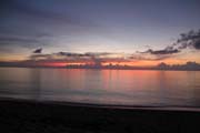 Sunset at beach near Villa Cabo San Antonio hotel, Parque Nacional Pen�nsula de Guanahacabibes. Cuba.