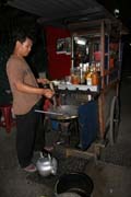 Street stall with fried rice (nasigoreng). Jakarta. Java, Indonesia.