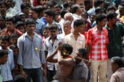 Thaipooya Mahotsavam Festival. Holy man at trance. Sree Maheswara Temple at Koorkancheri in the Thrissur town at Kerala. India.