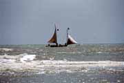 Sailing ship at Morondava. Madagascar.