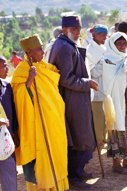 Monk during Timkat.Lalibela. North,  Ethiopia.