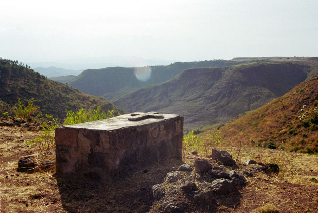 Christian grave. Lalibela. North,  Ethiopia.