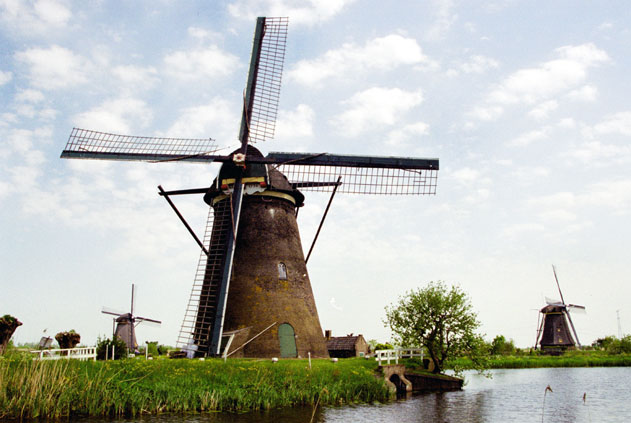 Wind mills. Kinderdijk. Netherlands.